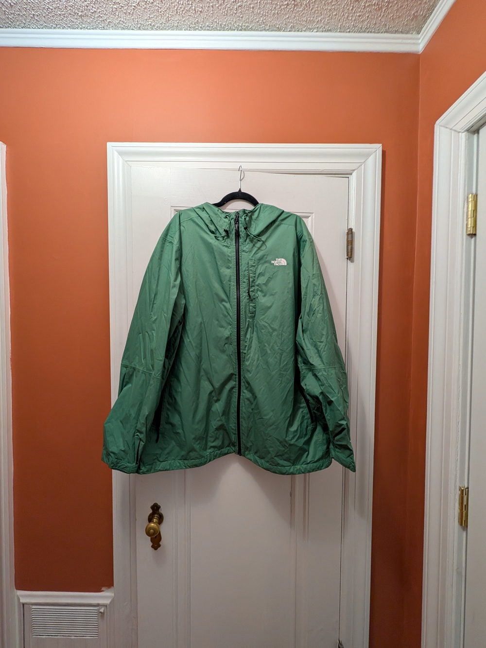 The North Face Men's Hooded Windbreaker — Sage Green